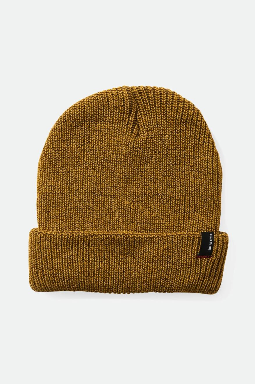 Men\'s Brixton Heist Beanie Yellow | 9152NUCBD