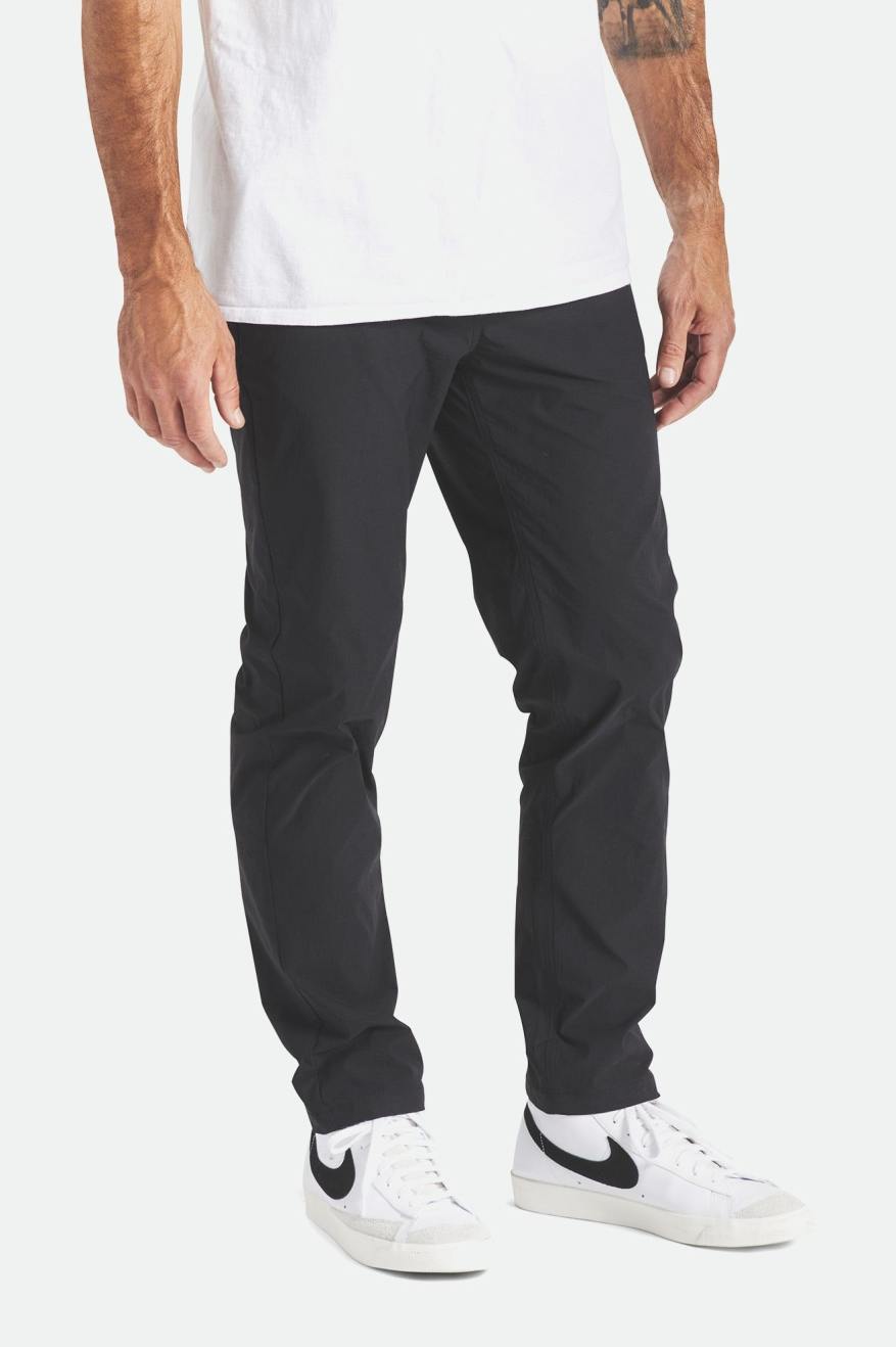 Men's Brixton Knox Utility Slim Pants Black | 6149YOQNX