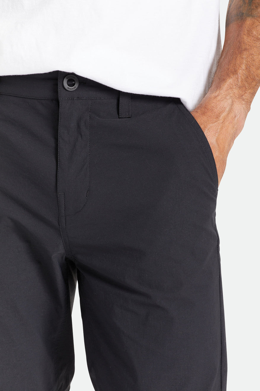 Men's Brixton Knox Utility Slim Pants Black | 6149YOQNX