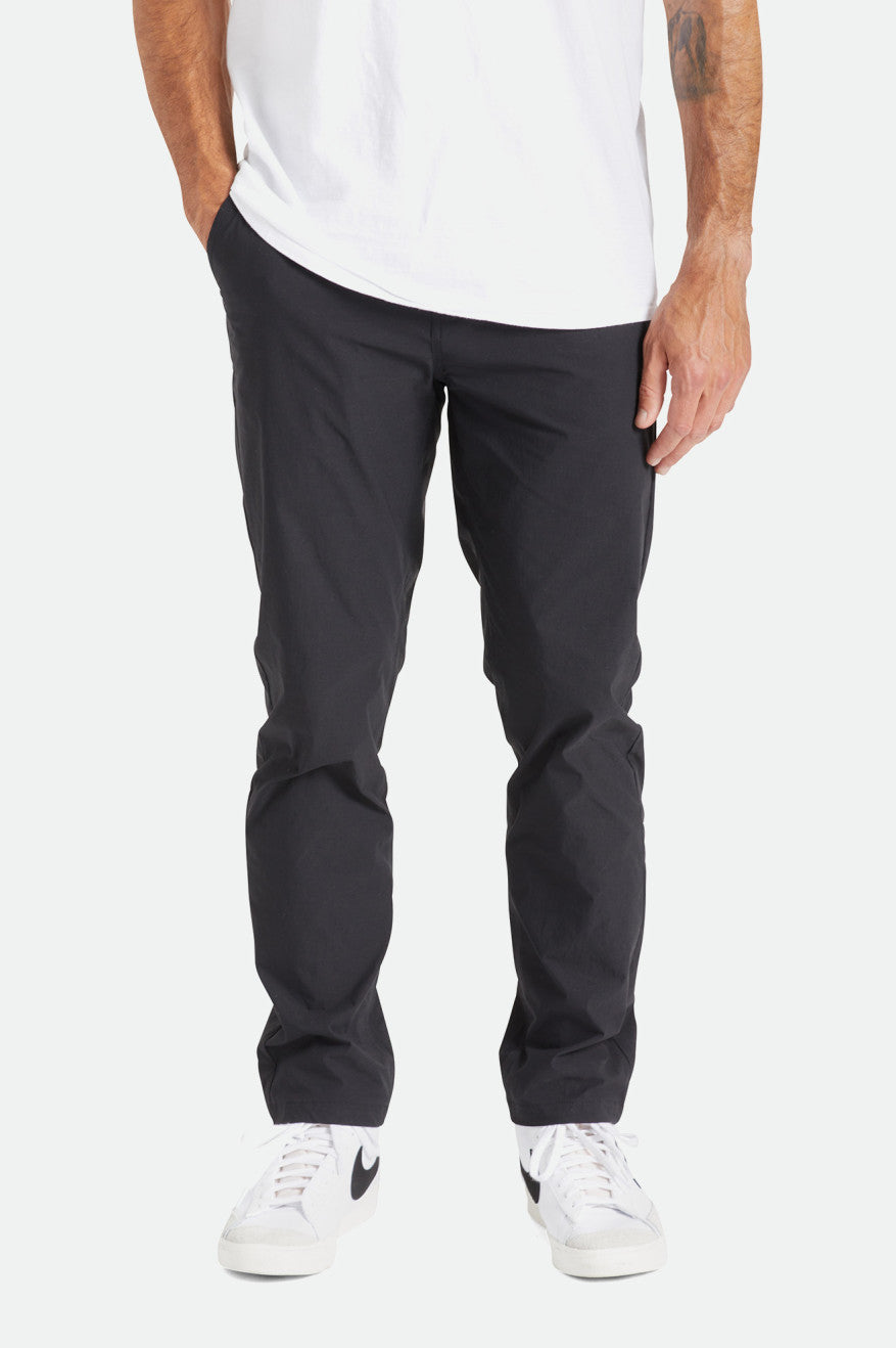 Men\'s Brixton Knox Utility Slim Pants Black | 6149YOQNX