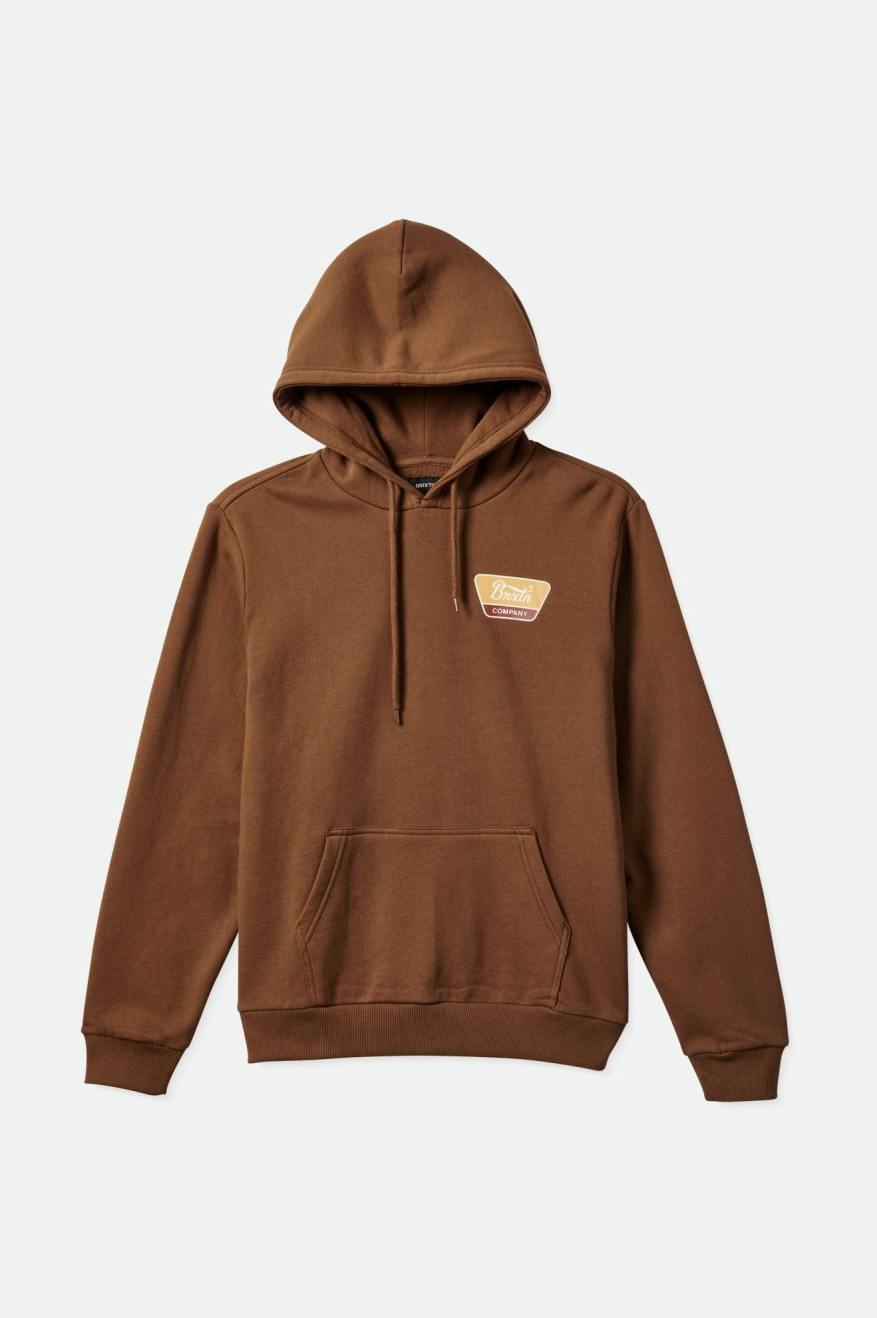 Men's Brixton Linwood Hoodie Light Gold | 9137SXRZF