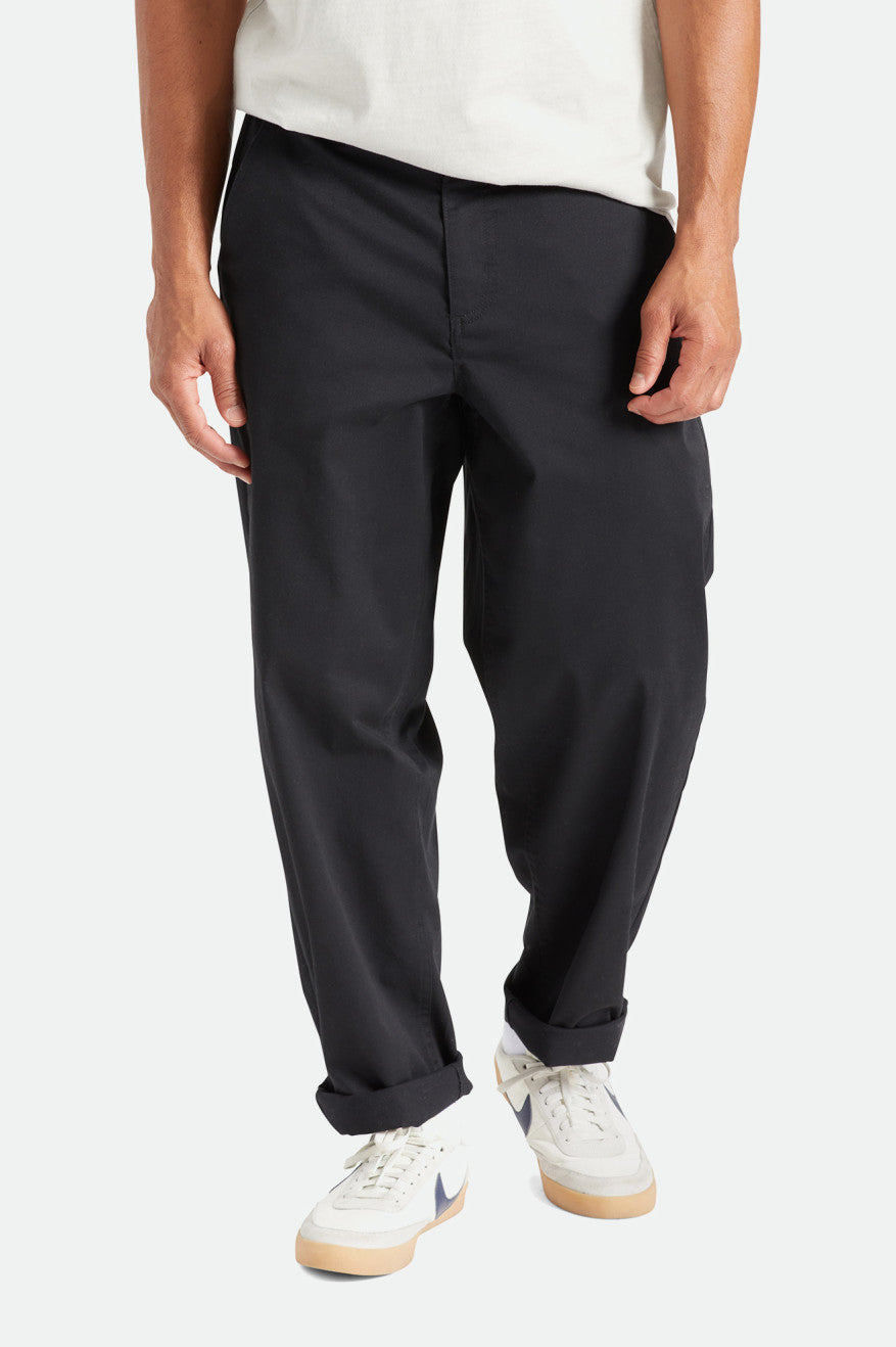 Men\'s Brixton Medina Pants Black | 5973LNSAX