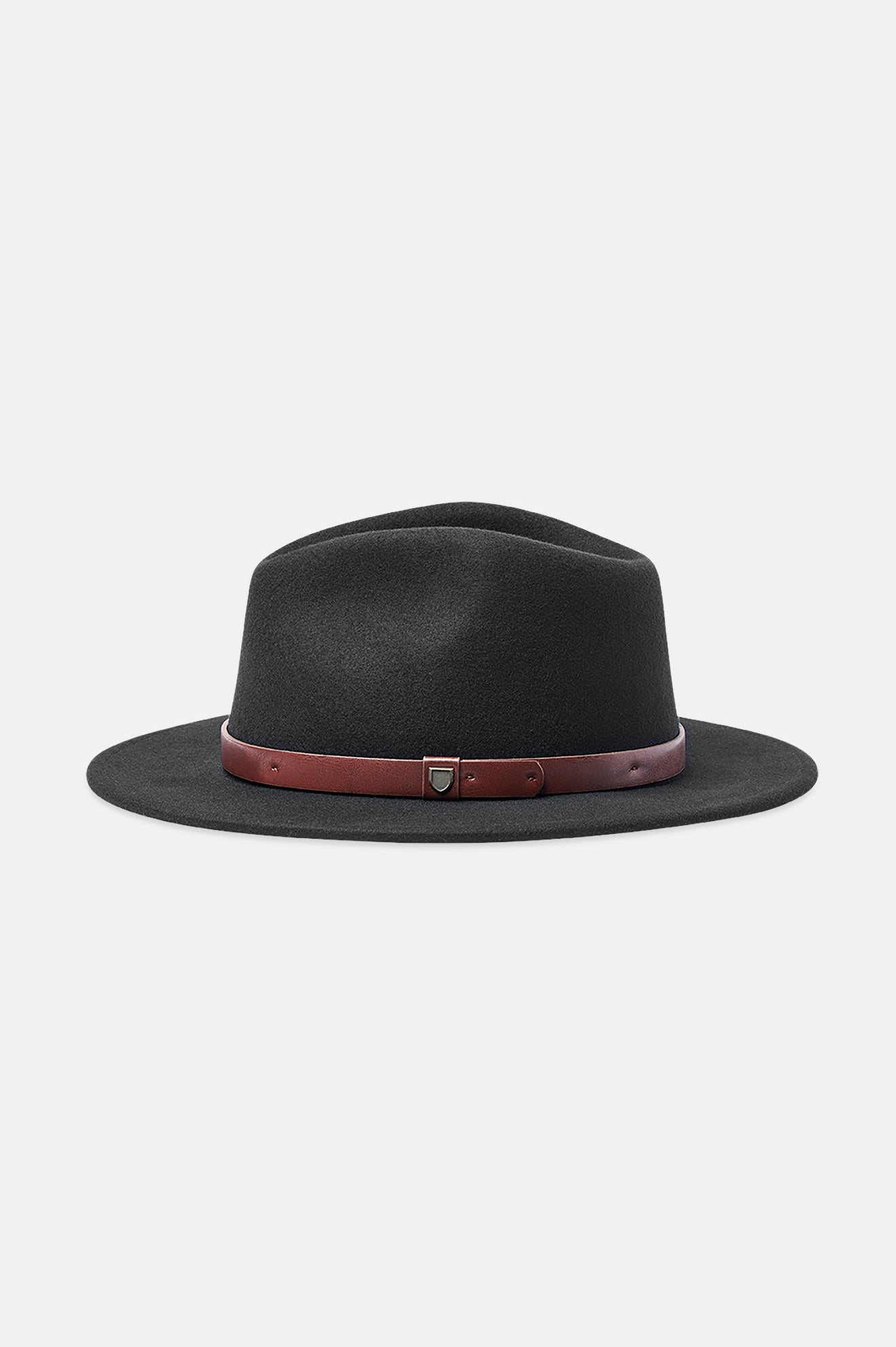 Men's Brixton Messer Fedoras Black | 5371MJZAN