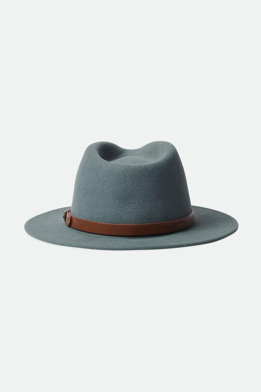 Men's Brixton Messer Fedoras Blue | 8397XYDEV