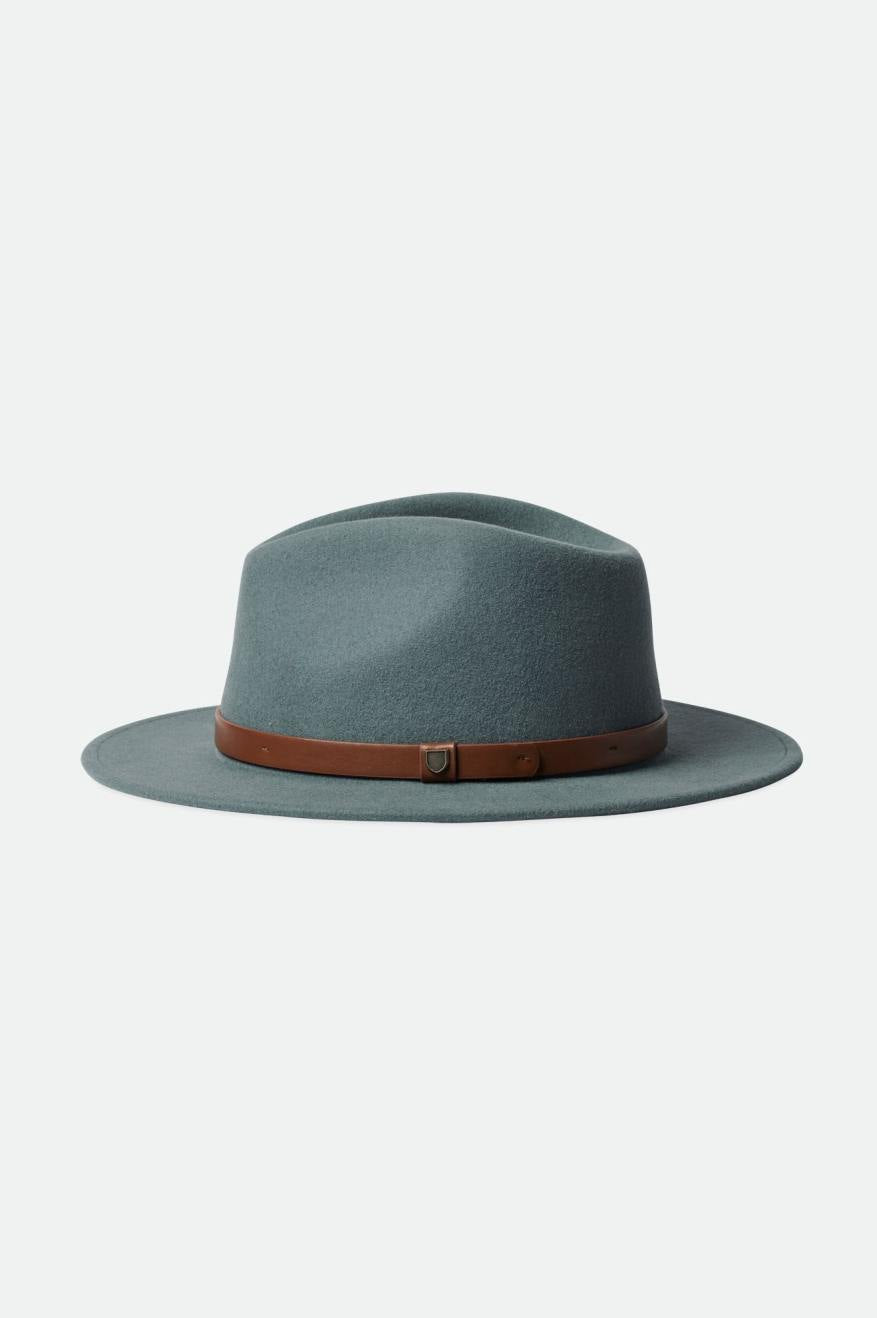 Men's Brixton Messer Fedoras Blue | 8397XYDEV