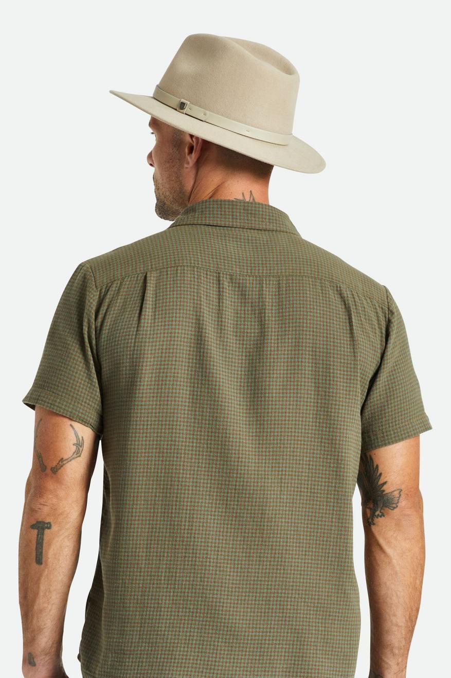 Men's Brixton Messer Fedoras Light Green | 0198GHXDK