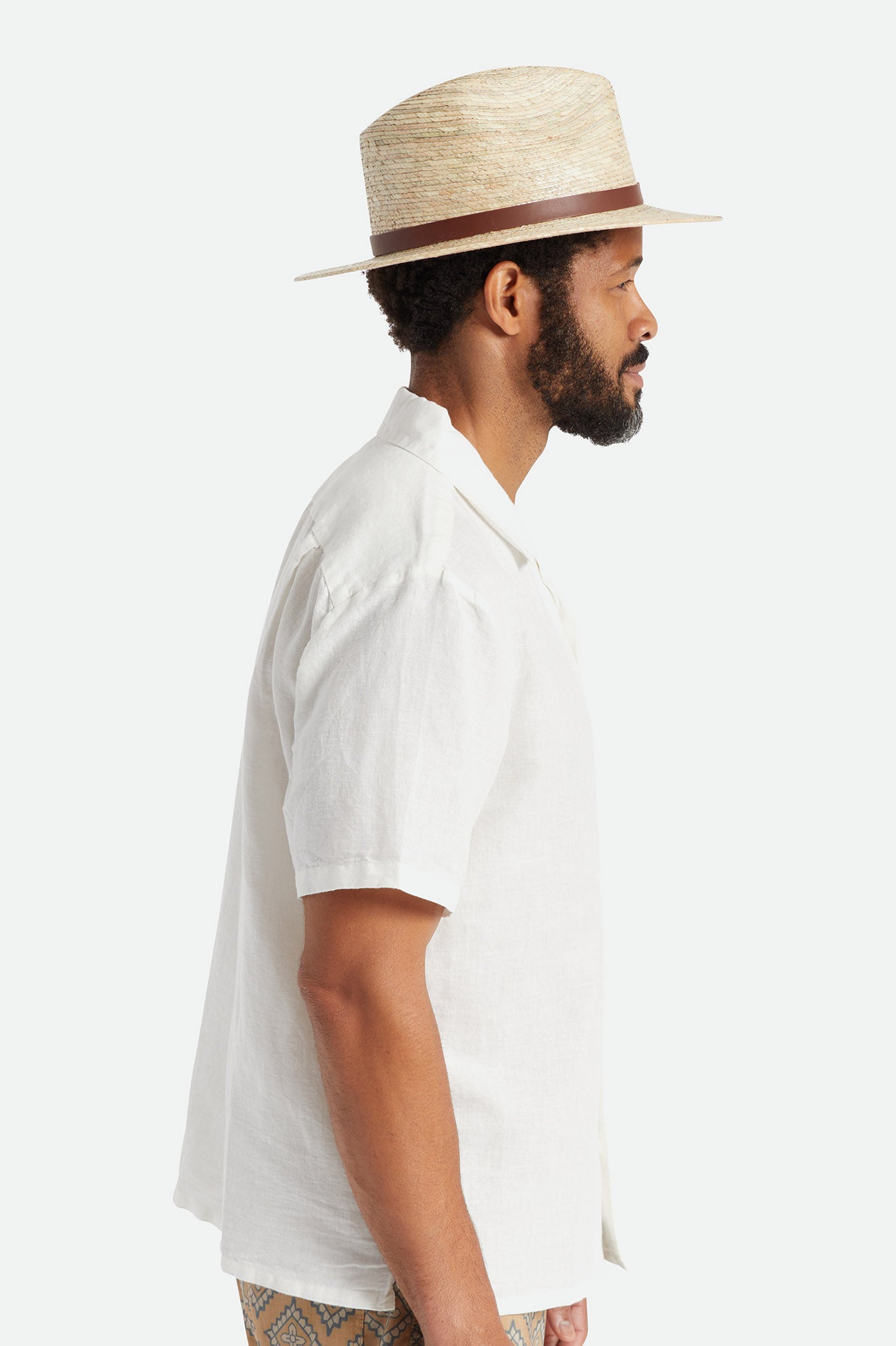 Men's Brixton Messer Hats Beige | 5263MTFSN