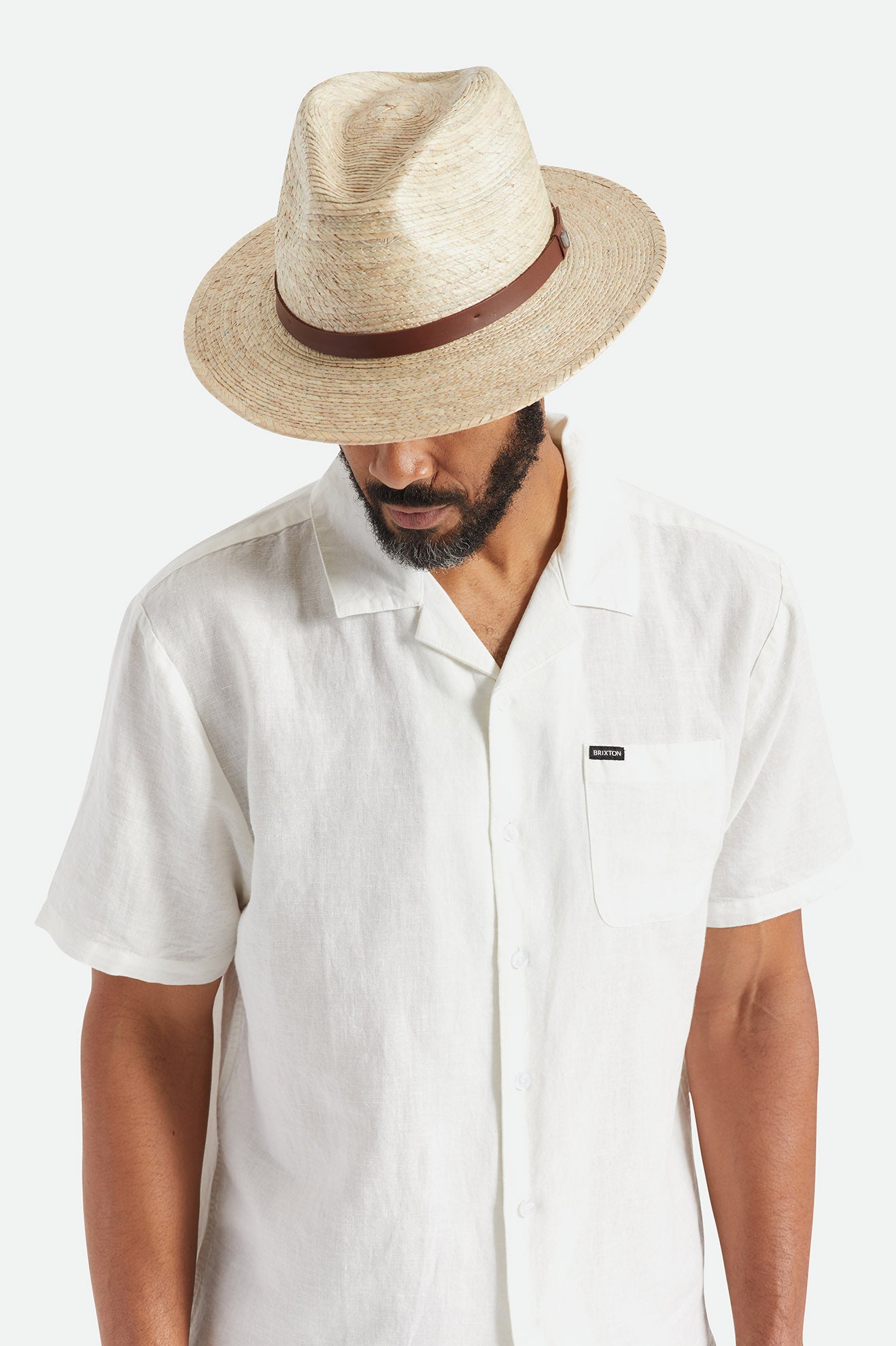 Men's Brixton Messer Hats Beige | 5263MTFSN