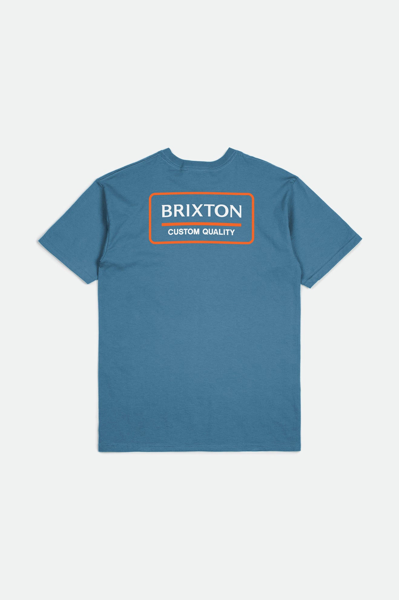 Men's Brixton Palmer Proper S/S Standard Tops Blue | 2401TLICQ