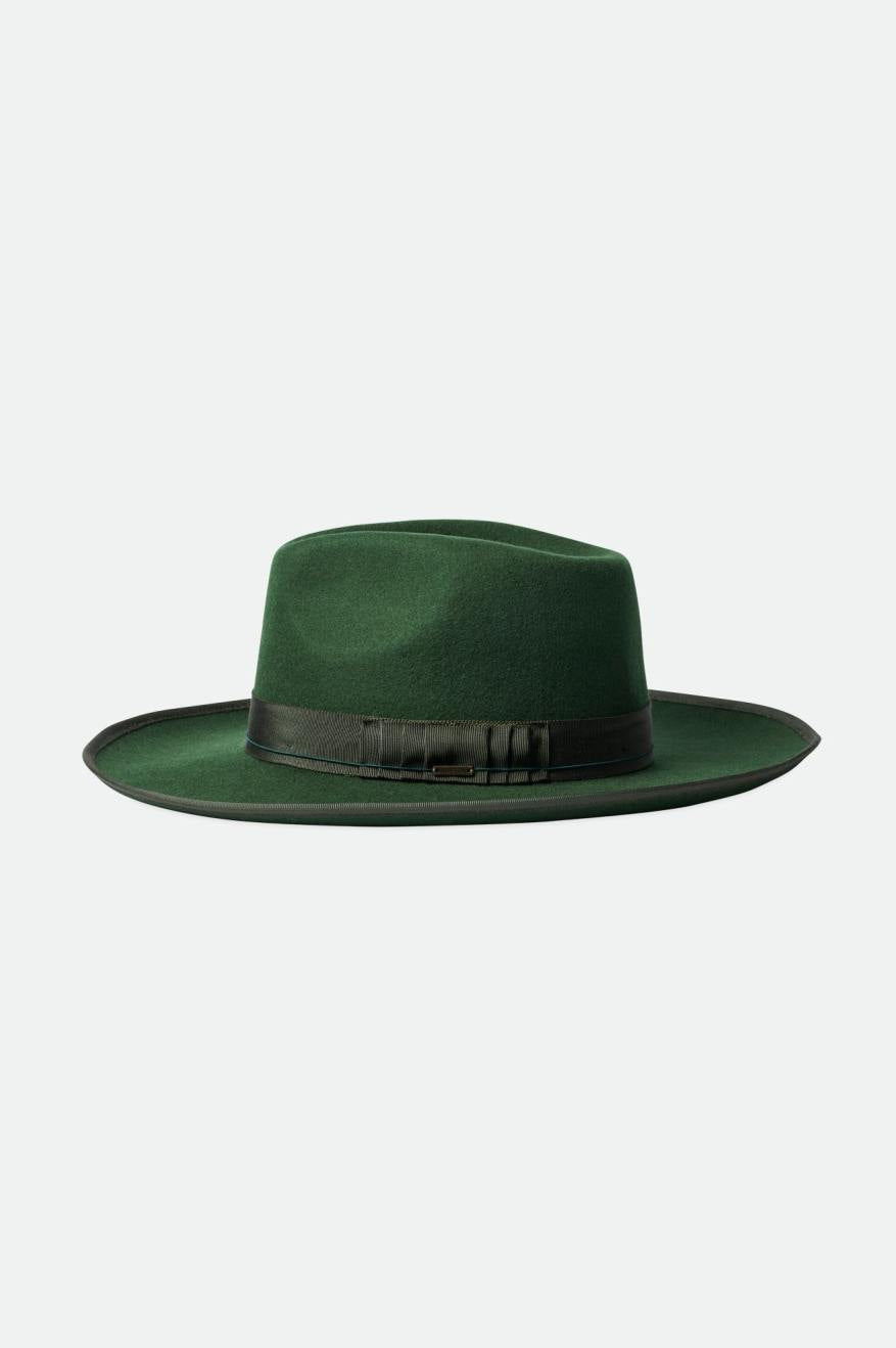 Men's Brixton Reno Fedoras Green | 0914MFPZQ