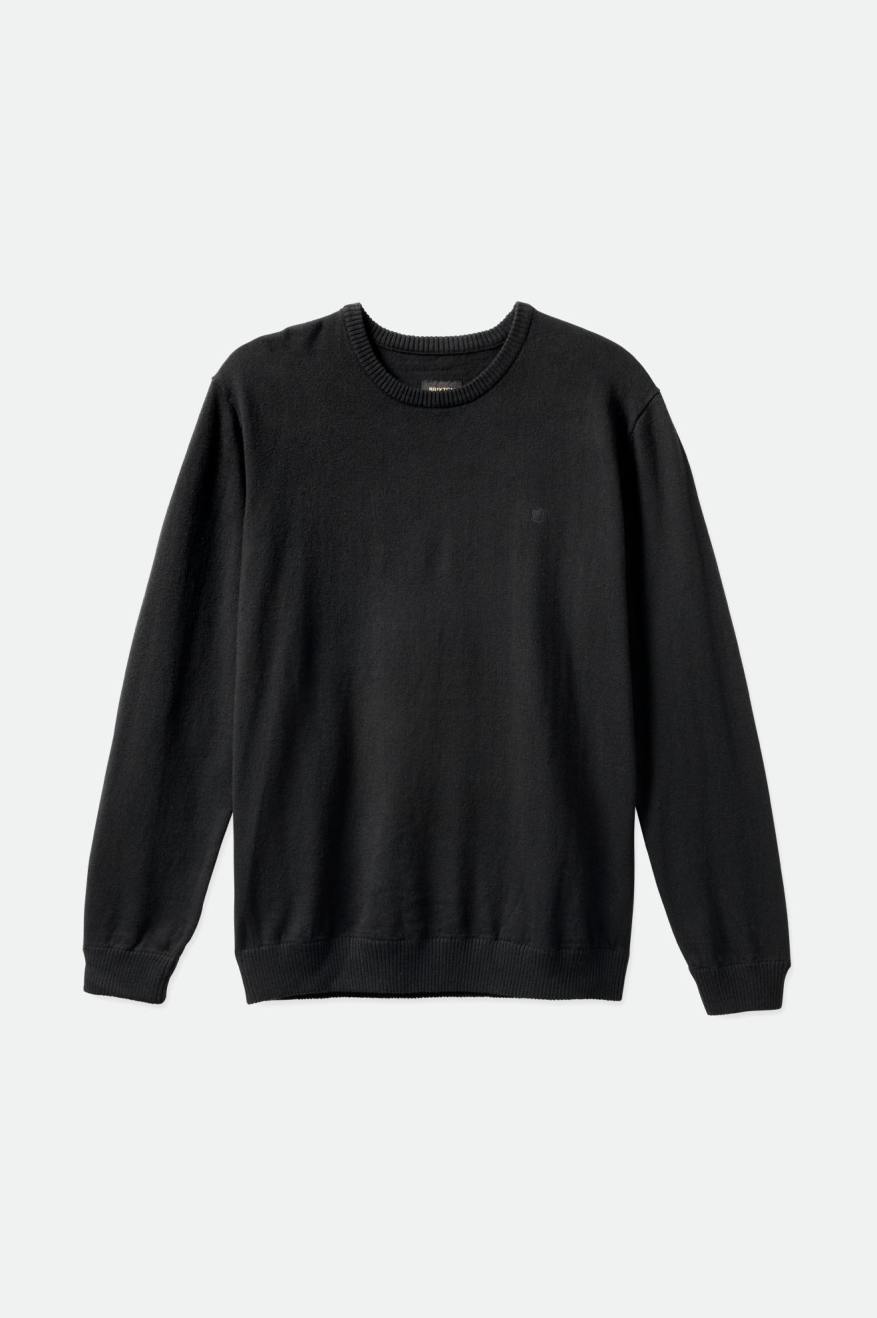 Men's Brixton Reserve Cashmere Sweater Knitwear Black | 7389IOCGF