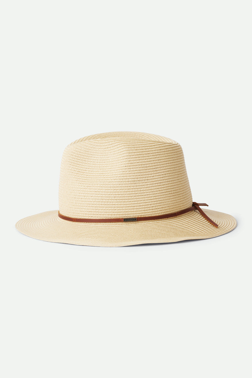 Men's Brixton Wesley Packable Fedora Hats Brown | 6715TIPZQ