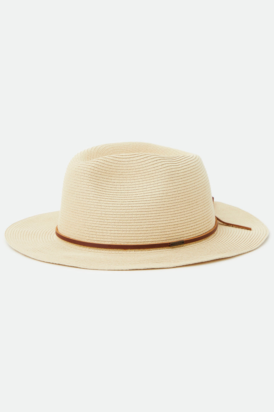 Men\'s Brixton Wesley Packable Fedora Hats Brown | 6715TIPZQ