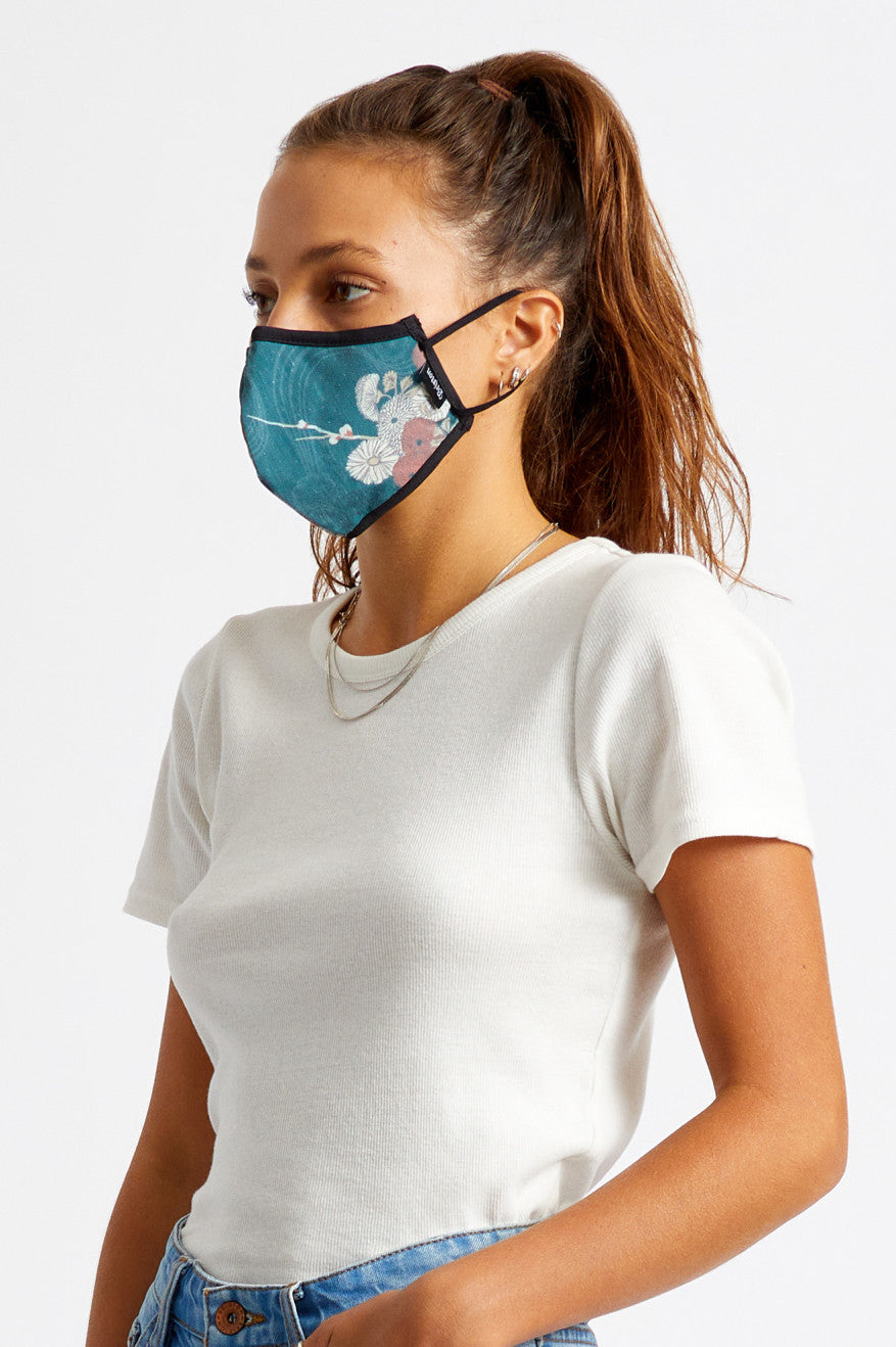 Unisex Brixton Antimicrobial 4-Way Stretch Face Masks Green | 5167PEALN