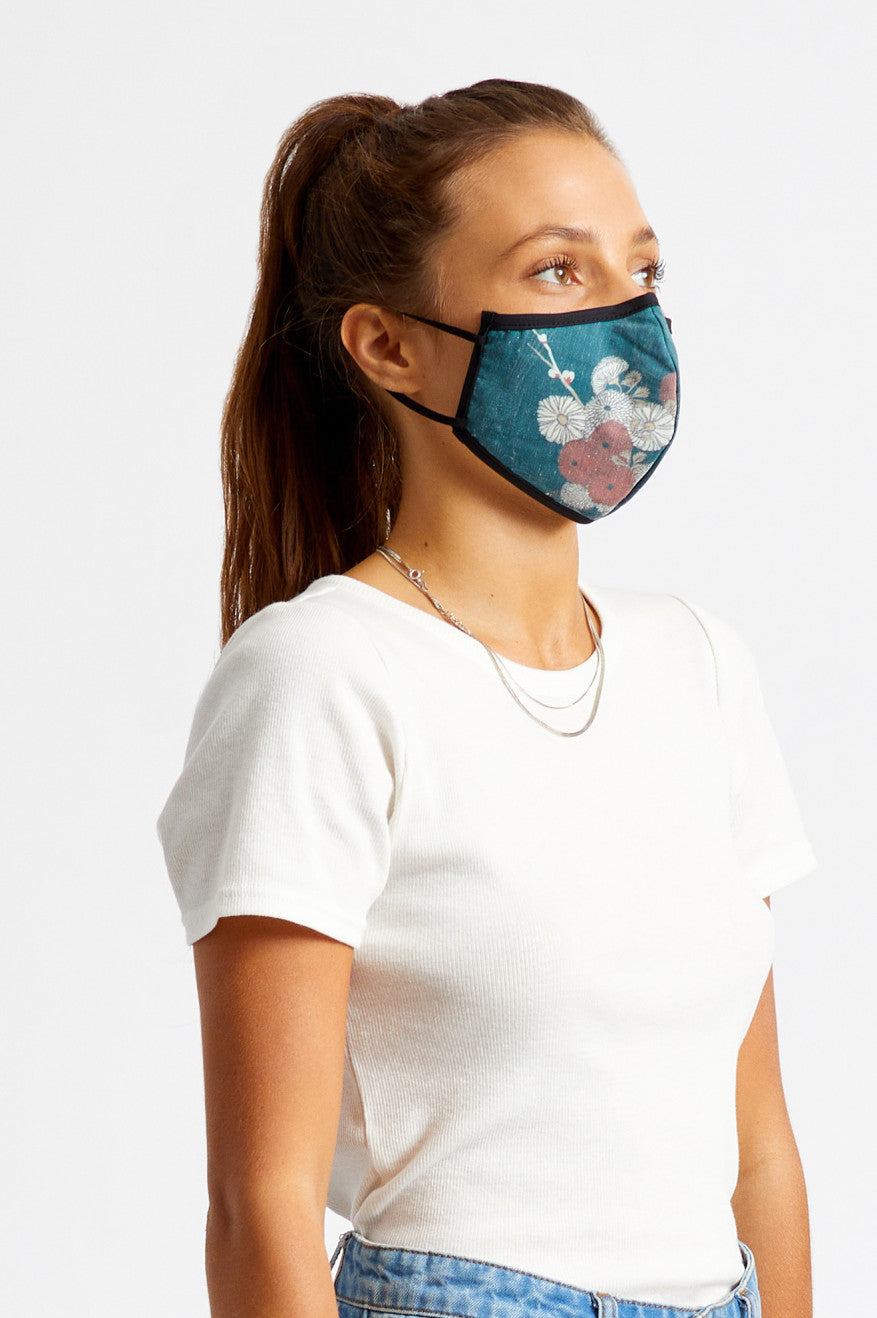 Unisex Brixton Antimicrobial 4-Way Stretch Face Masks Green | 5167PEALN