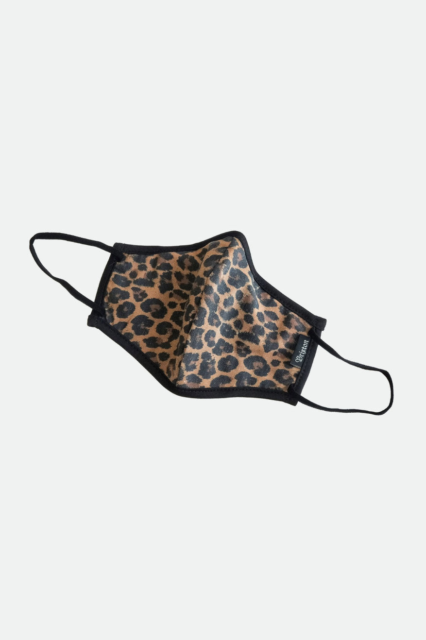 Unisex Brixton Antimicrobial 4-Way Stretch Face Masks Leopard | 5184ILFEQ