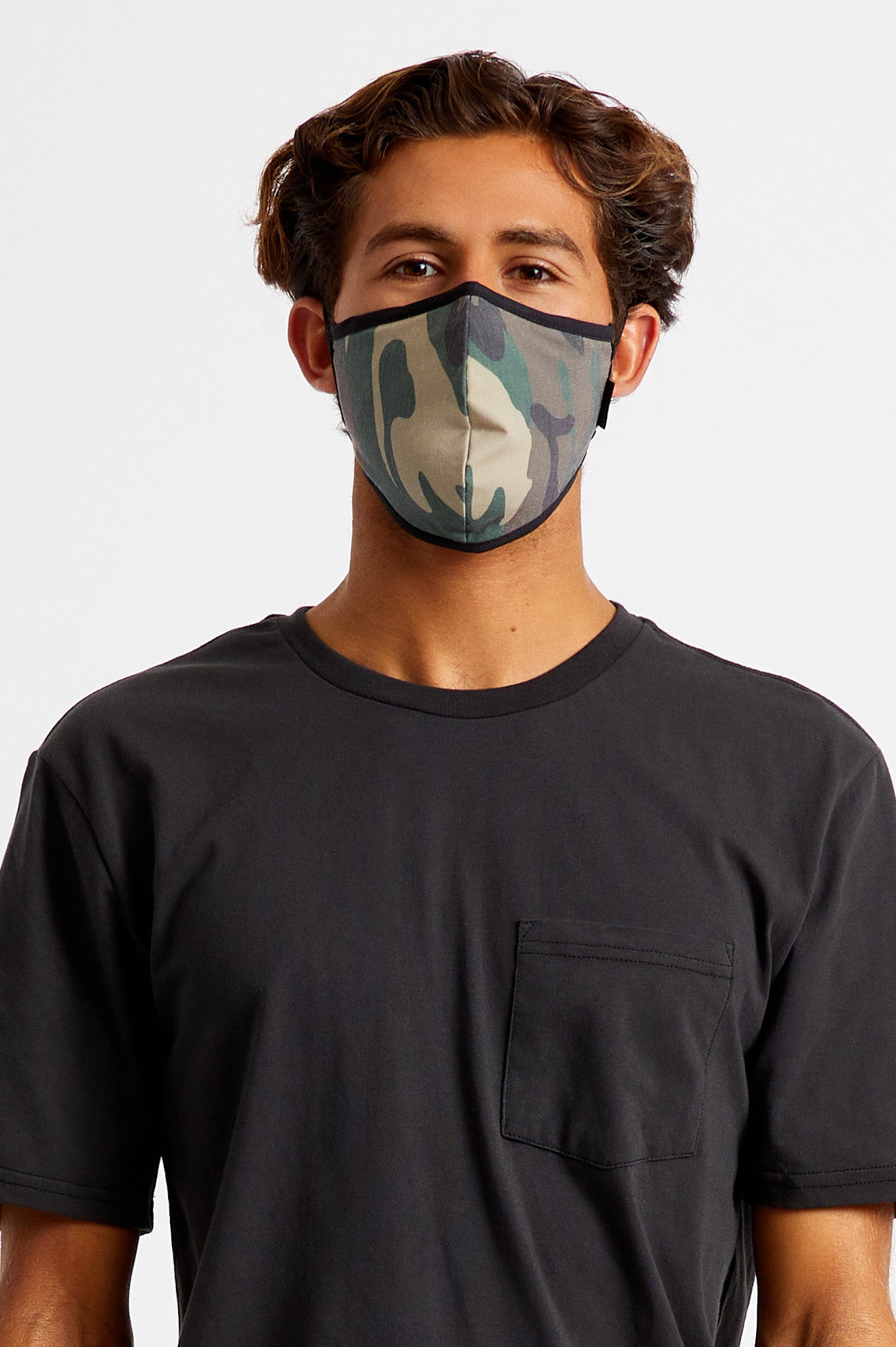 Unisex Brixton Antimicrobial 4-Way Stretch Face Masks Camo | 6473BHCKS