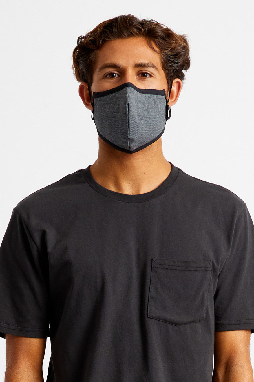 Unisex Brixton Antimicrobial 4-Way Stretch Face Masks Black | 7450YGPMR