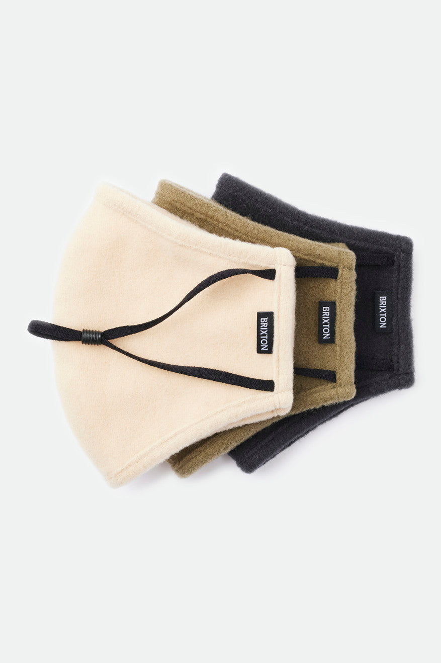 Unisex Brixton Arctic Fleece Face Masks Olive | 4865QPMSG