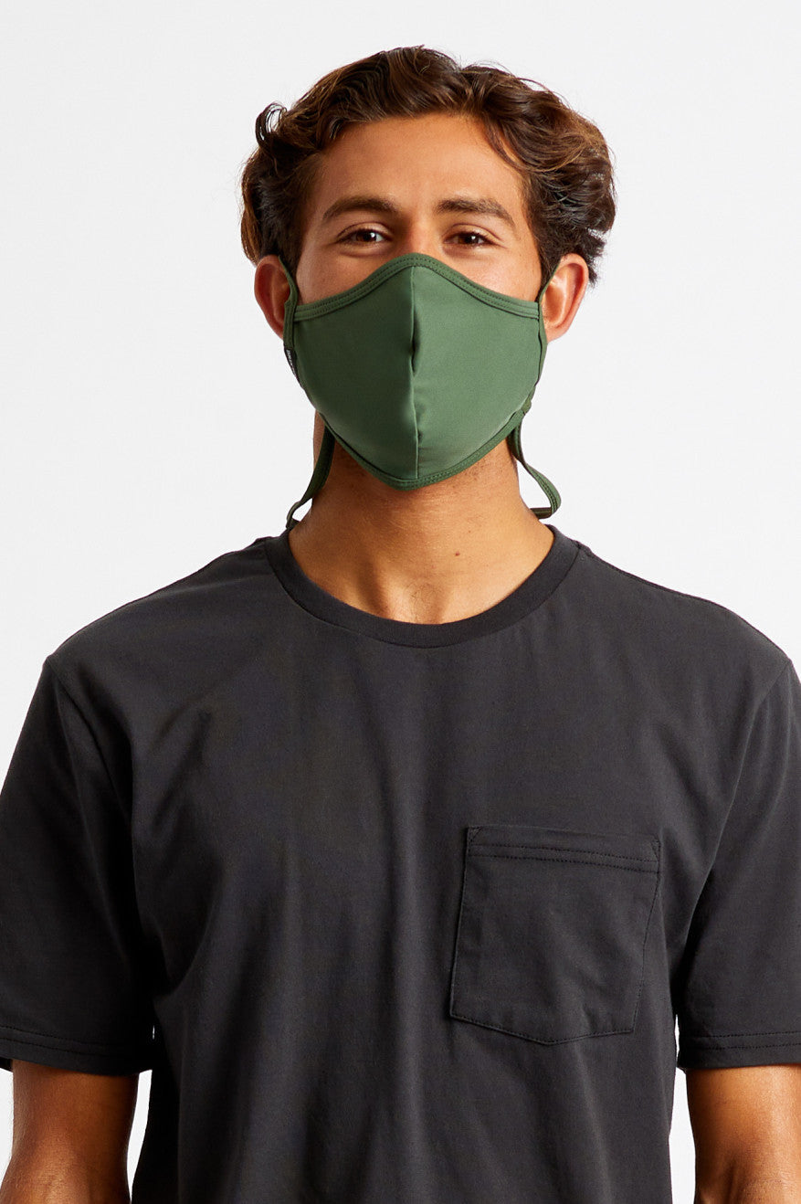 Unisex Brixton Everything Face Masks Olive / Black | 2407ZPSVI