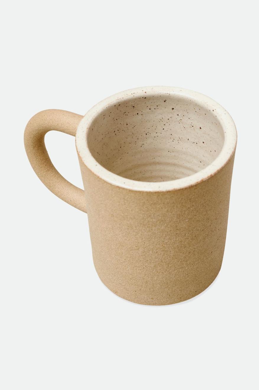 Unisex Brixton O-M Hand Crafted Ceramic Mug Accessories Beige | 5897MIWQB