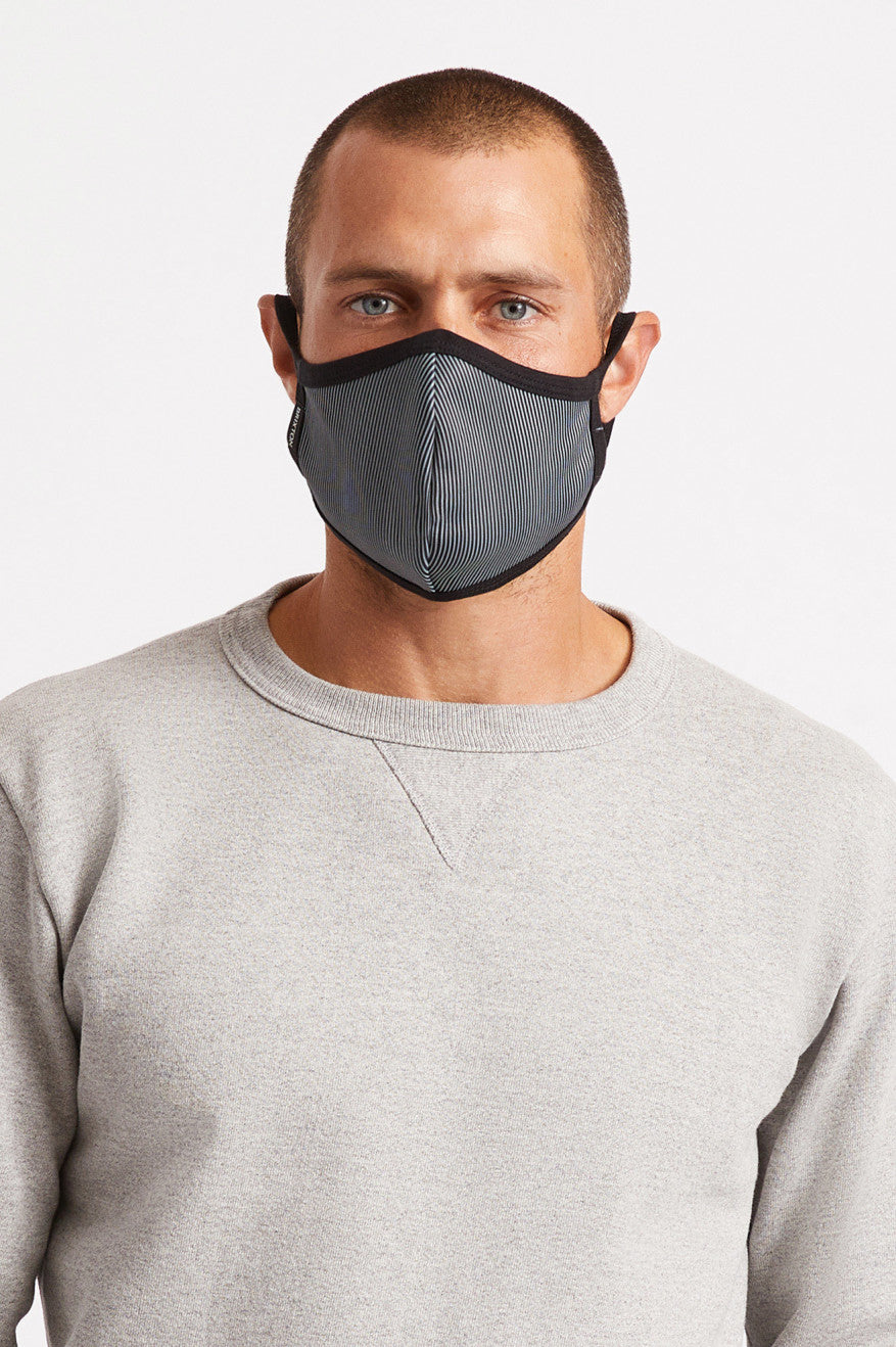 Unisex Brixton Reversible Face Masks Black | 9028EBHMS