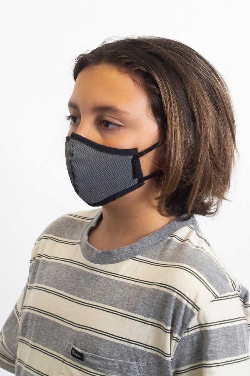 Unisex Brixton Youth Antimicrobial Face Masks Black | 3982ANKSX