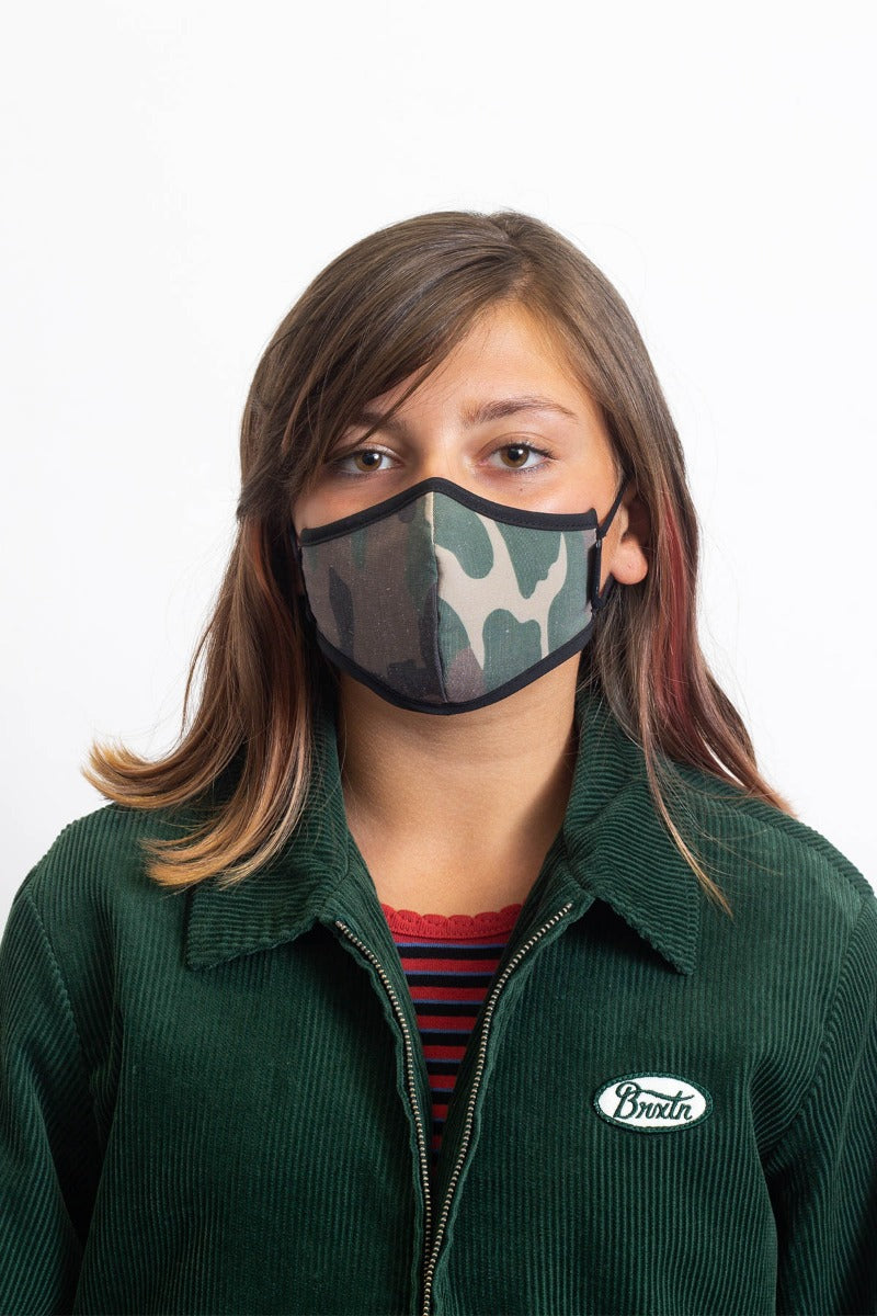 Unisex Brixton Youth Antimicrobial Face Masks Camo | 4793QERYA