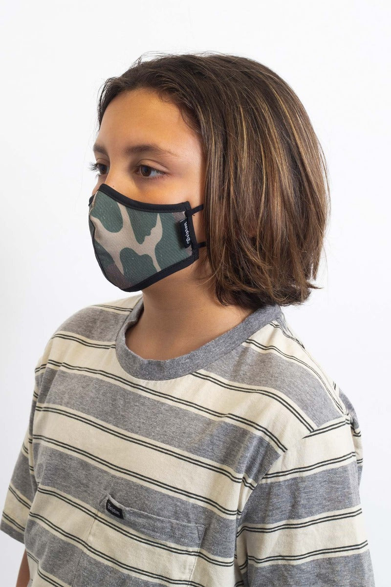 Unisex Brixton Youth Antimicrobial Face Masks Camo | 4793QERYA