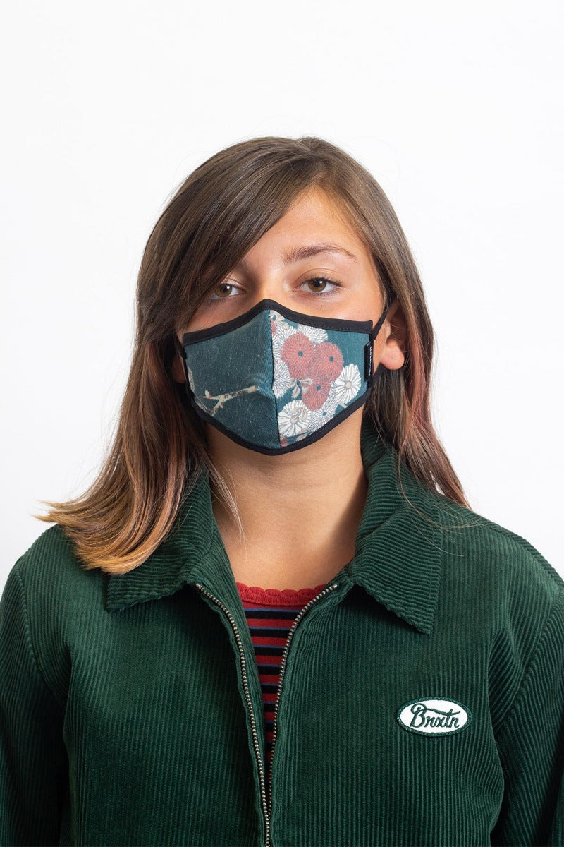 Unisex Brixton Youth Antimicrobial Face Masks Green | 7832HQKLW