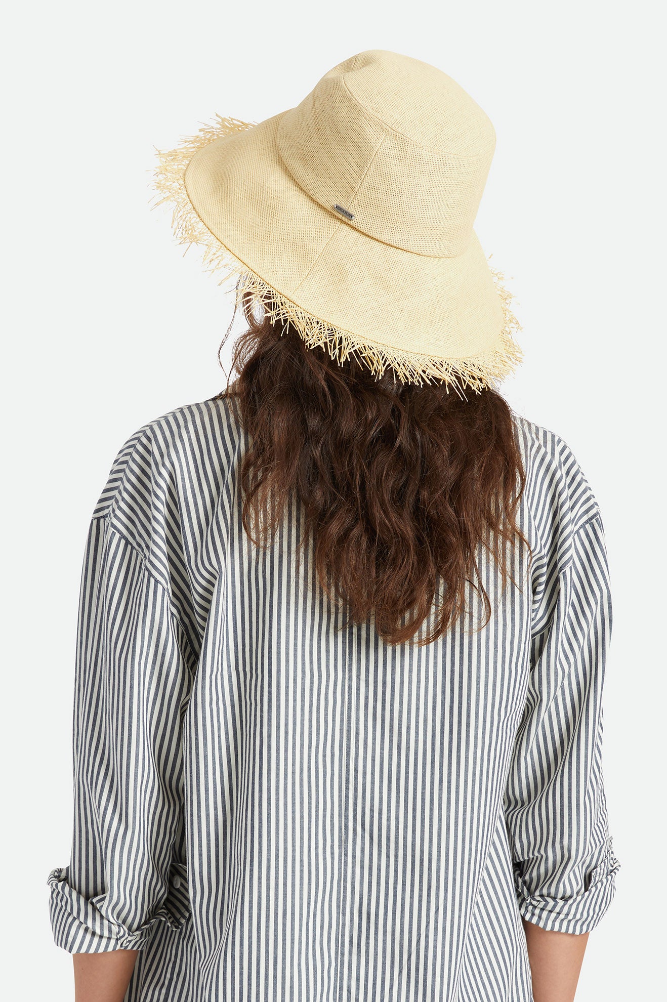 Women's Brixton Alice Bucket Straw Hats Brown | 8735UABIF