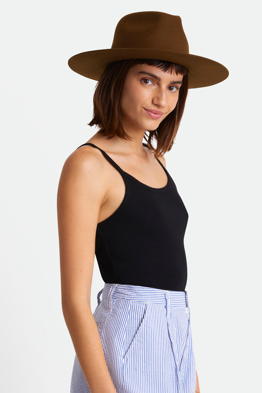 Women's Brixton Cohen Cowboy Hat Hats Coffee | 3915QLFKZ