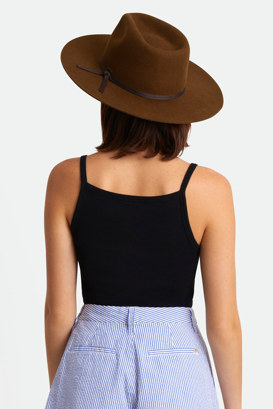 Women's Brixton Cohen Cowboy Hat Hats Coffee | 3915QLFKZ