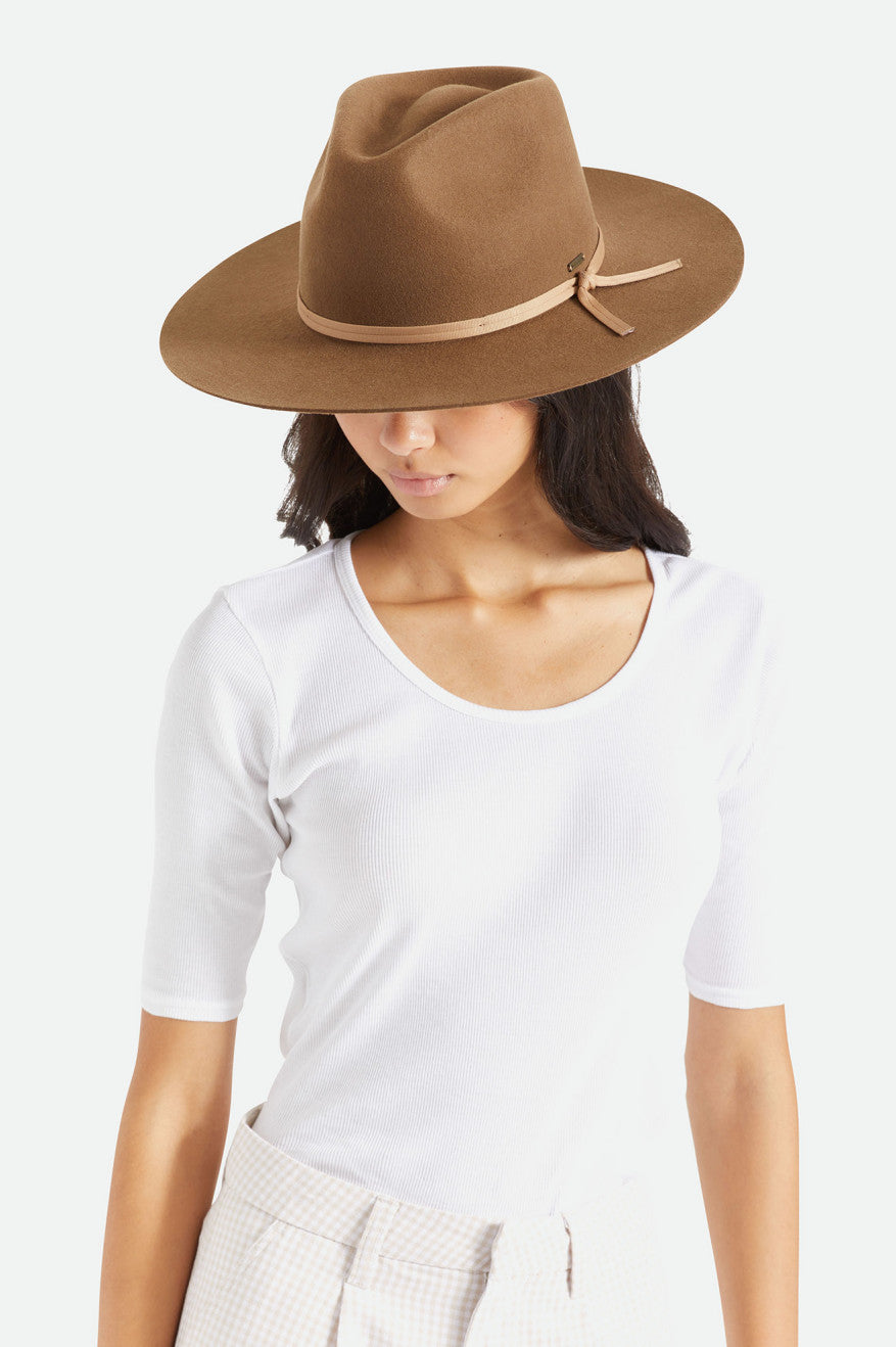 Women's Brixton Cohen Cowboy Hats Brown | 0246BCVNT