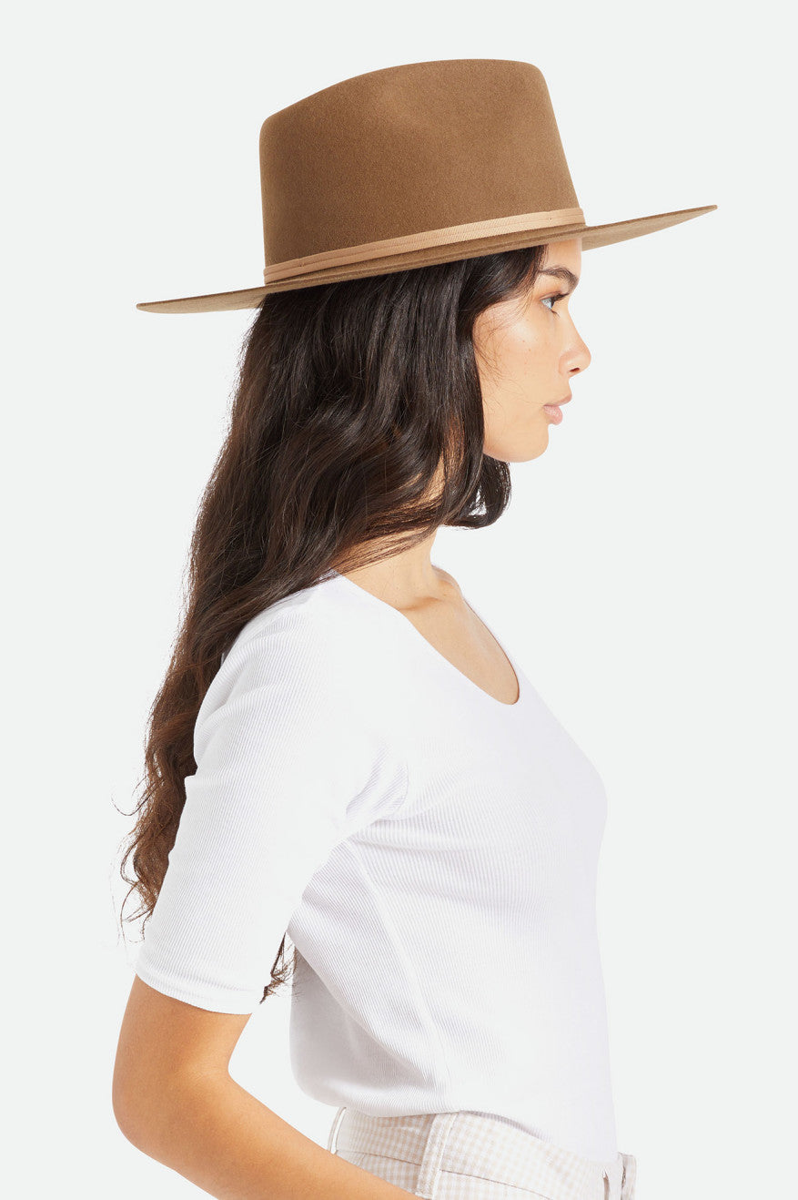 Women's Brixton Cohen Cowboy Hats Brown | 0246BCVNT