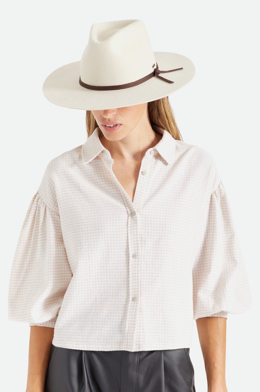 Women's Brixton Cohen Cowboy Hats White | 6324KSGWH