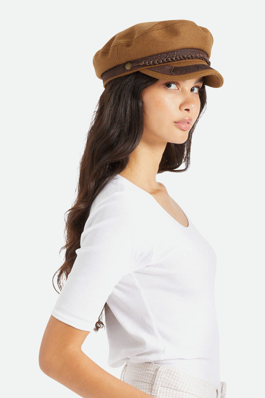 Women's Brixton Fiddler Reserve Hats Brown | 2846VCNQG