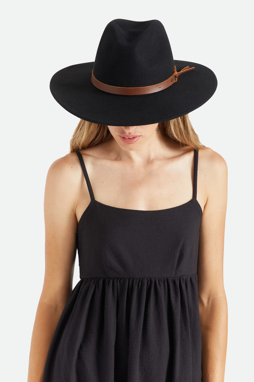 Women's Brixton Field Proper Hat Hats Black | 0521DVWBH