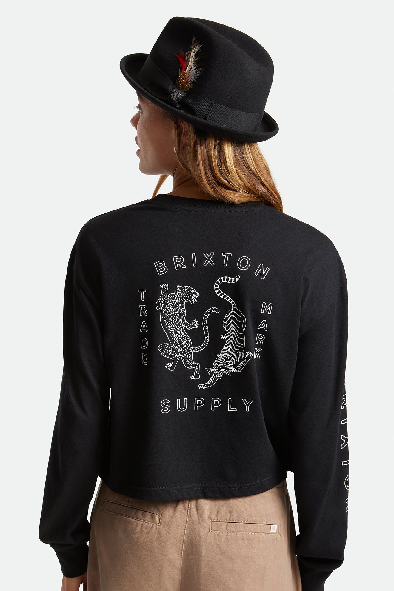 Women's Brixton Gain Fedora Fedoras Black | 0985JMNBU