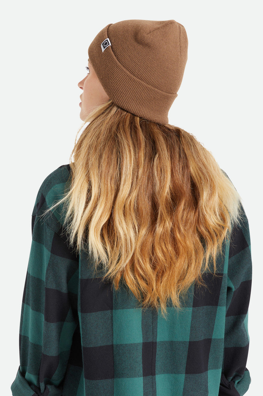 Women's Brixton Harbor Beta Watch Cap Beanie Brown | 2906FSPJI