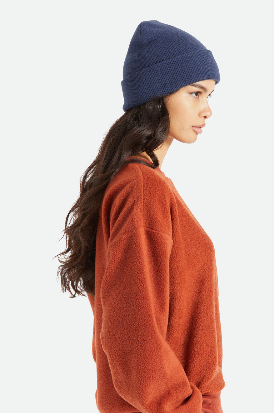 Women's Brixton Harbor Beta Watch Cap Beanie Navy | 5307GSLPV