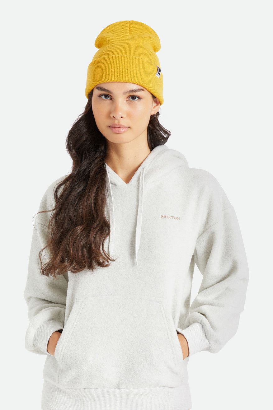 Women's Brixton Harbor Beta Watch Cap Beanie Mustard | 7830OJSYN