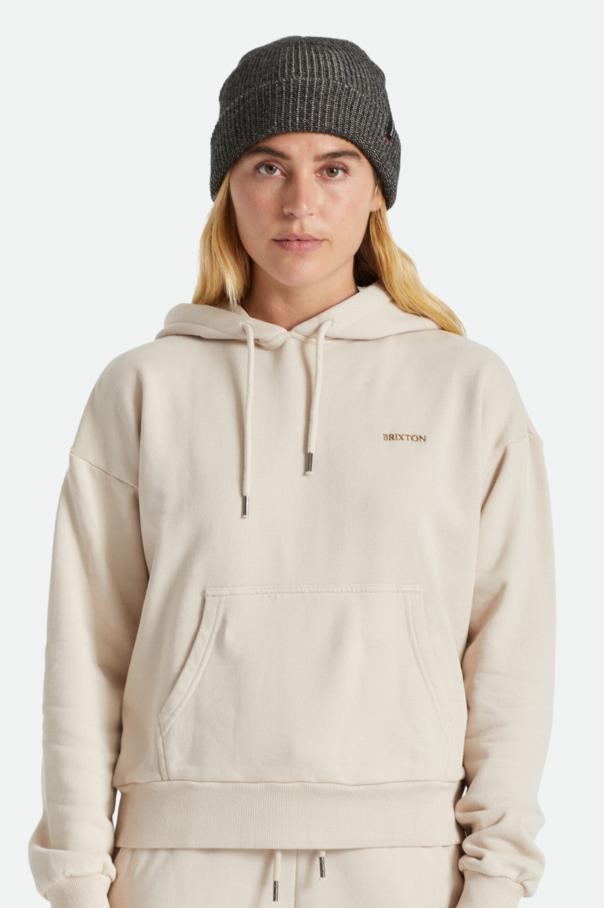 Women's Brixton Heist Beanie Black / Beige | 9508CHNMR