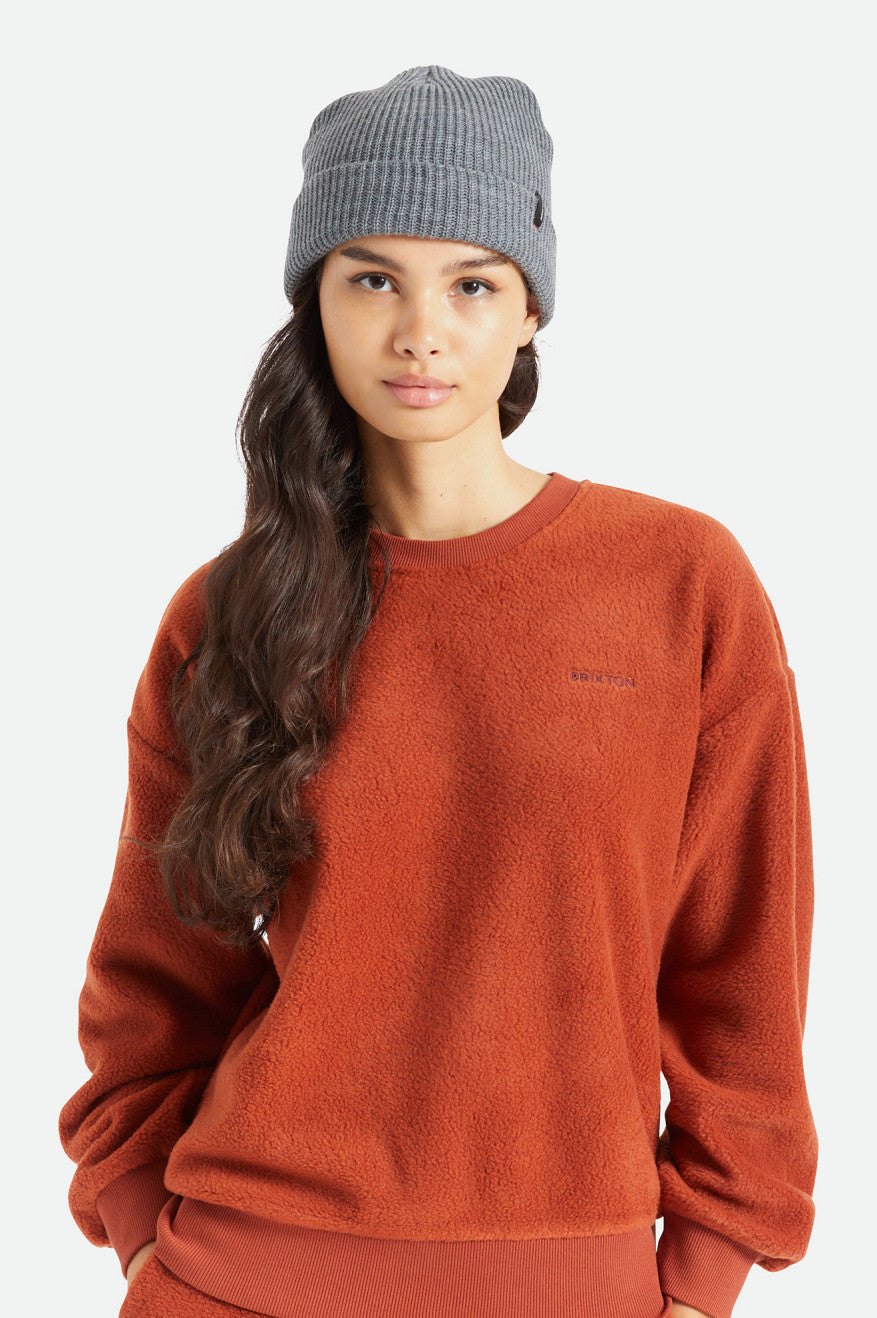 Women's Brixton Heist Beanie Grey | 3769PSRNG