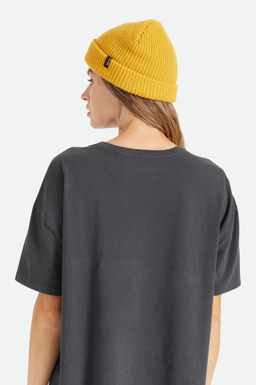 Women's Brixton Heist Beanie Mustard | 9051JFDMR