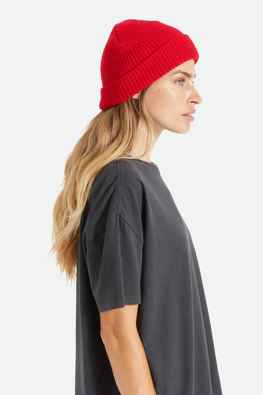 Women's Brixton Heist Beanie Red | 7095VIFNC