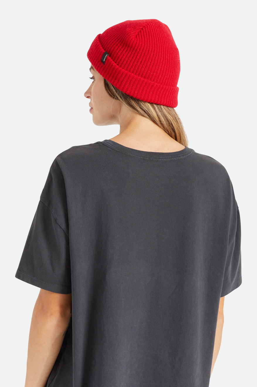 Women's Brixton Heist Beanie Red | 7095VIFNC