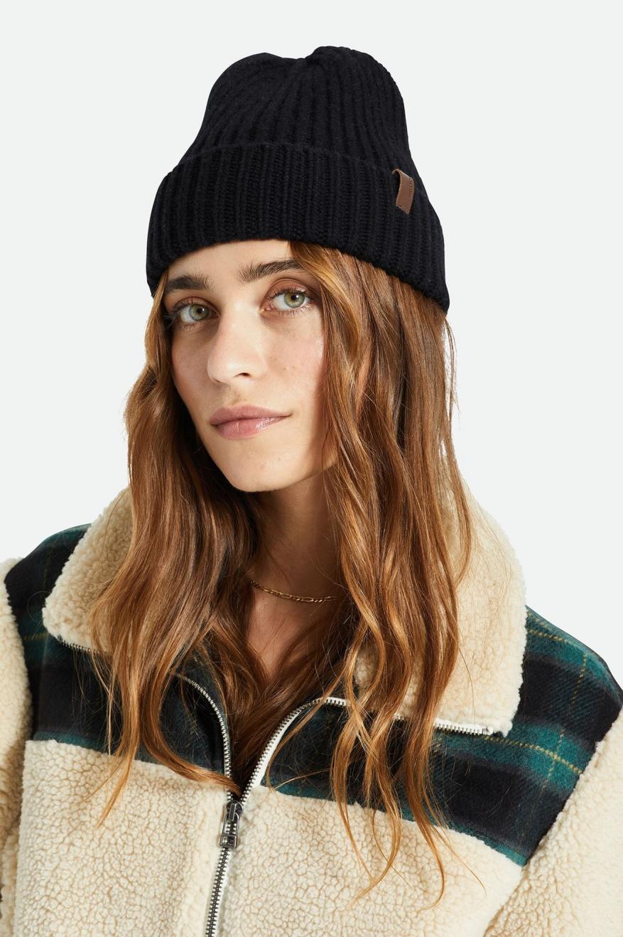 Women's Brixton Heist Reserve Cashmere Beanie Black | 1503LQTNH