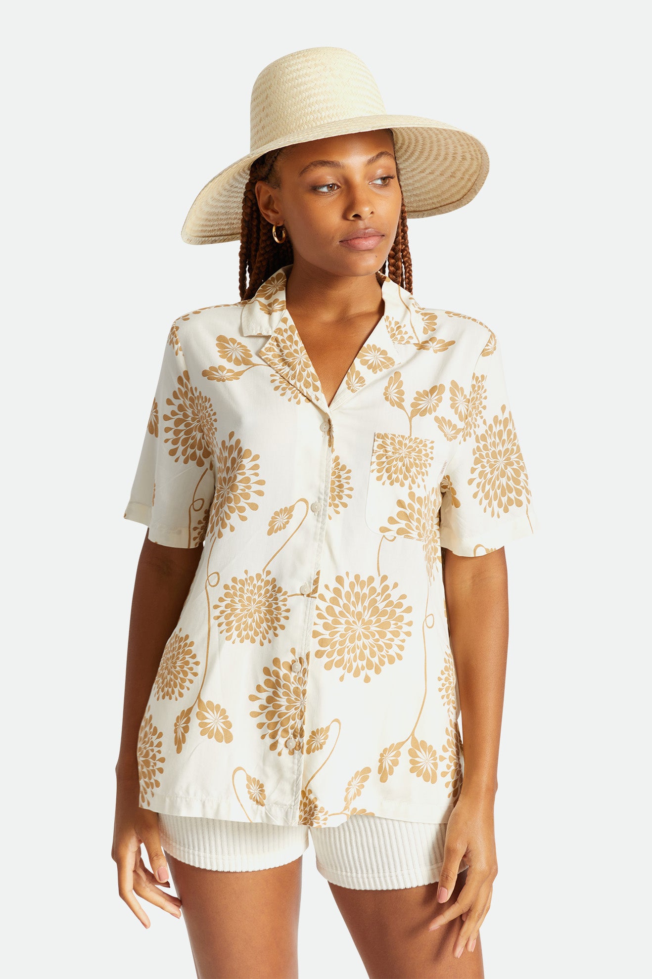 Women's Brixton Janae Sun Hat Hats Beige | 4971TECUP