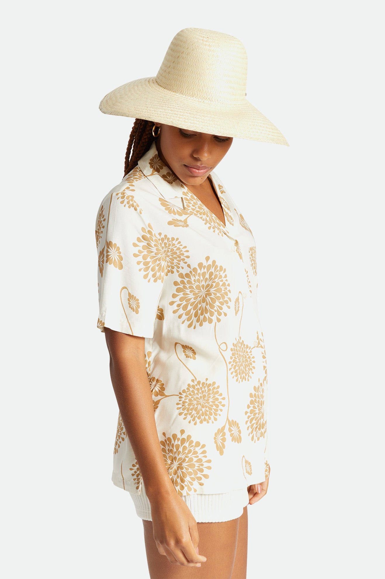 Women's Brixton Janae Sun Hat Hats Beige | 4971TECUP